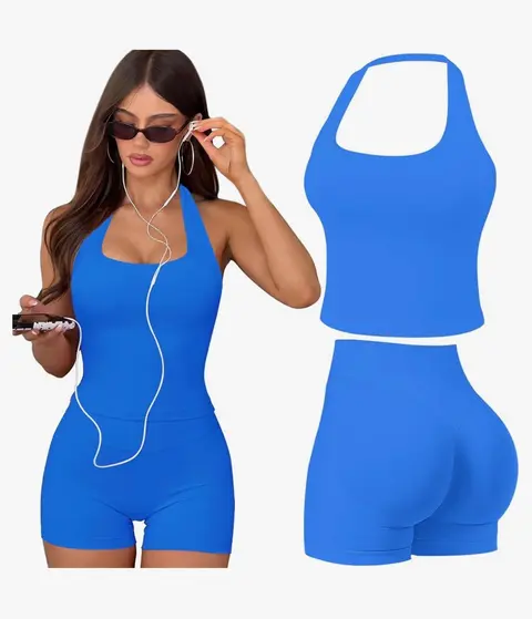 Conjunto de dos piezas · Azul eléctrico