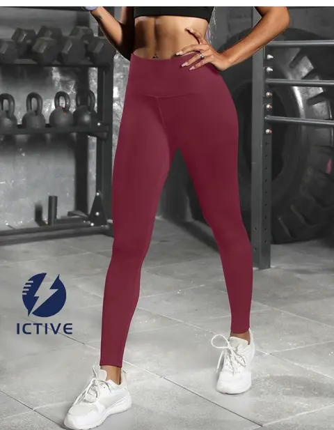 Pantalones capri de entrenamiento para mujer, cintura alta, flexibles, para yoga, correr, pilates, fitness, foto 1