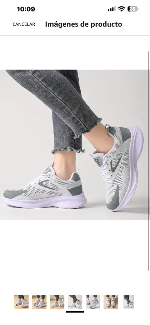 Tenis Deportivos para Correr para Mujer, a la Moda, para Gimnasio, Caminar, Correr, Tenis, Fitness · Gris plateado